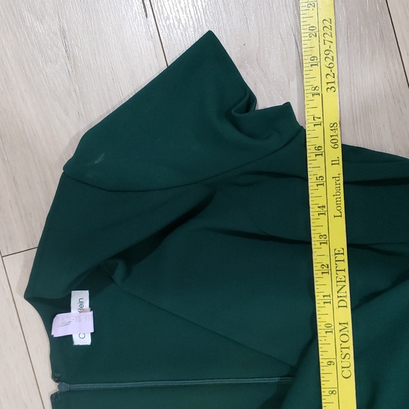 Calvin Klein Deep Green Midi Dress Womens Size 8 - Picture 5 of 8